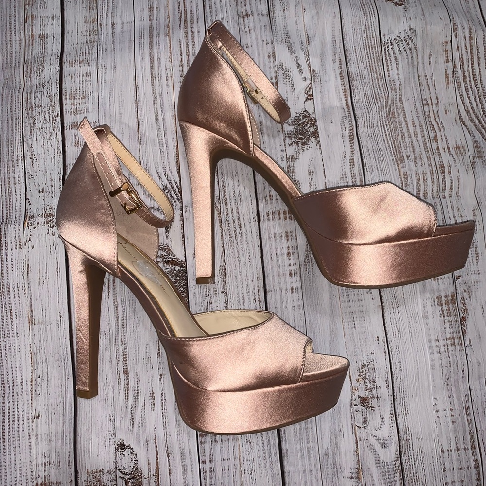 Jessica Simpson Pink Stiletto Platforms